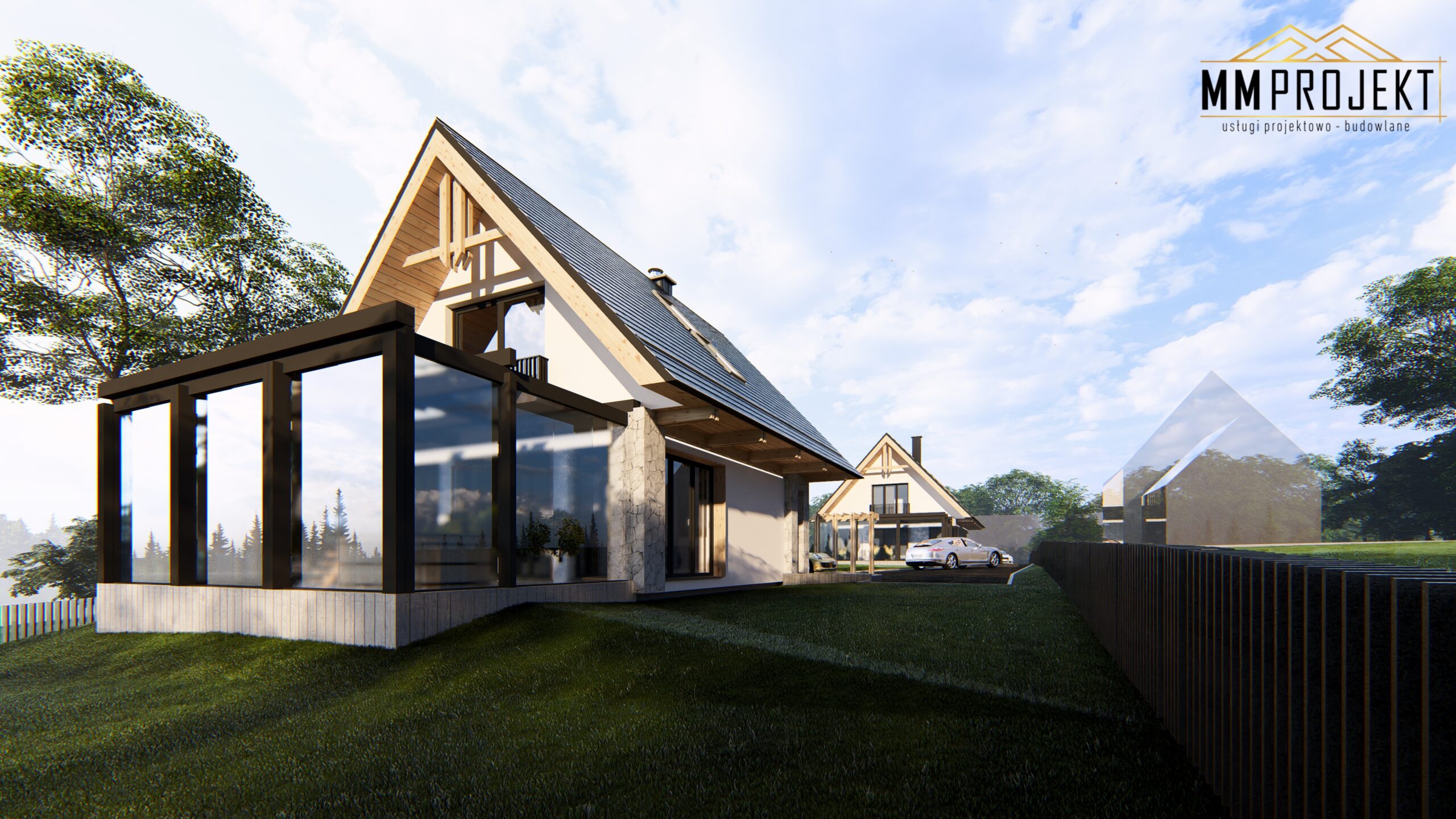 Dwa budynki mieszkalne jednorodzinne Skrzypne